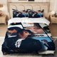thumbnail image 1 of 3pcs KTH-V Fashion Male Star Theme Printed Bedding Set Polyester Wear-Resistant Wrinkle-Free & Light -Friendly, 1 of 1