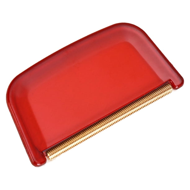 Afeitadora de tela de peine de lana y cachemira, accesorios de viaje, fácil de agarrar, elimina pelusas y pelusas, portátil, manual, tamaño práctico, , ROJO