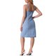 thumbnail image 3 of INSPIRE CHIC Edición Vestidos de Mezclilla para Mujer Botón Abajo Sin Mangas Escote Corazón Midi Vestidos de Jean Azul Lavado XL, 3 of 6