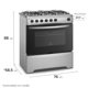 thumbnail image 2 of Cocina Gas licuado 6 Quemadores M 810 T, 2 of 10