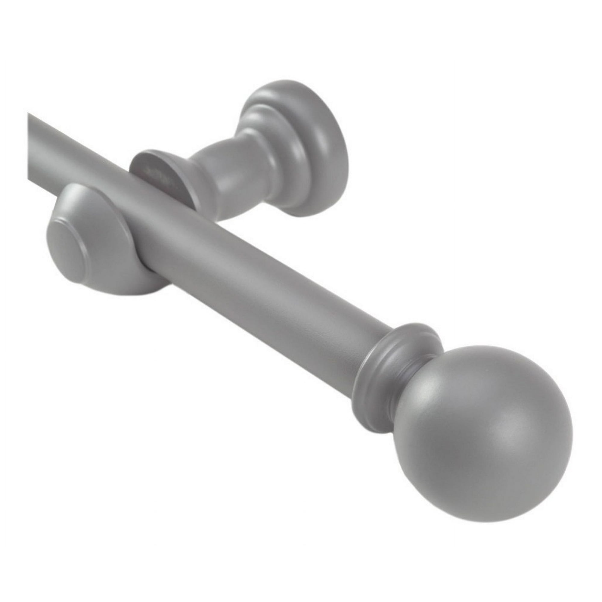 Metalhsa - Set Simple De Madera Gris 2.00 Mt Terminal Bola