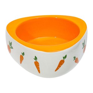Ioensy - Cuenco Antideslizante Para Comedero De Conejo, Cuenco De Alimentación Para Erizo, Jerbos, Cachorro, Gatito, Triángulo De 11Cm X 4,5 Cm