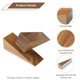 thumbnail image 3 of Tope de puerta decorativo de madera de acacia THORNIA – Pack de 2, 3 of 8