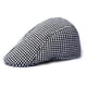 thumbnail image 1 of Niños Boina Gorra Niño Niña Pata De Gallo Sombrero De Vendedor De Periódicos Solapa Sombrero De Taxista Negro + Blanco, 1 of 2