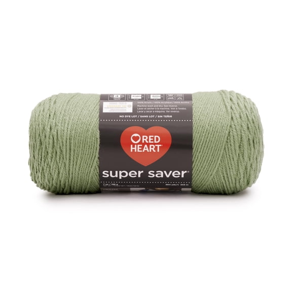 Lana Red Heart Super Saver Verde Escarchado 333 m Acrílico