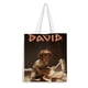 thumbnail image 1 of David Bolso de tela con estampado de lienzo para mujer, bolsa de compras reutilizable y estética, con cremallera interior, regalo para mujer,40*40cm., 1 of 6