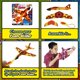 thumbnail image 5 of Planeador de espuma JA-RU Marvel pack de 3: Spiderman, Hulk e Iron Man, 5 of 6