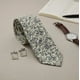 thumbnail image 1 of Corbata Blanco Floreado, 1 of 3