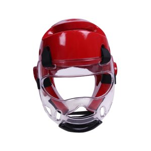 Ioensy - Karate Headgear Taekwondo Head Gear Para Sparring Fighting Taekwondo Training Rojo Xl