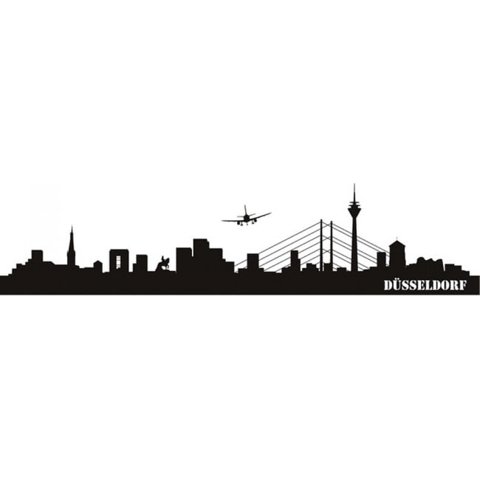 Rienda Libre Graphics - Decomural Dusseldorf Skyline Germany Cityscape Ws-18411