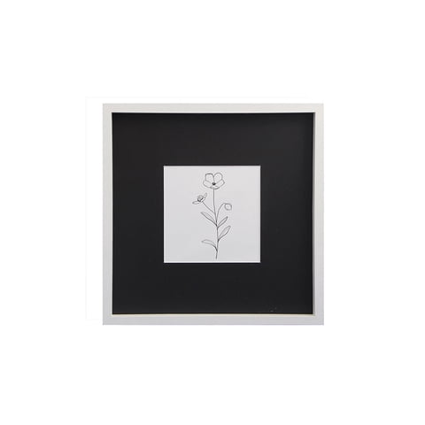 Vgo - Marco Mad. Con Paspartú 15X15 / Sin Paspartú 30X30 Blanco