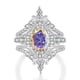 thumbnail image 1 of Juego de Anillos de Boda de Moissanita de 2 Quilates para Mujer Color D VVS1 Juego de Anillos de Compromiso Ovalado Plata Esterlina 925 Eternidad Juegos de Anillos Nupciales para Mujer Talla 5-10, 1 of 7