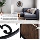 thumbnail image 4 of Reloj de pared Maxstar 41 cm Silencioso de metal y madera, 4 of 7
