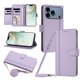 thumbnail image 1 of Funda Cartera de Cuero Sintético para iPhone 18 Pro, Morado Claro, 1 of 6