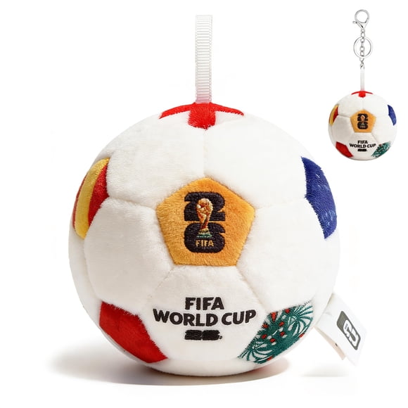 Llavero de peluche mini balón de fútbol MESUCA 12 paneles 12 cm