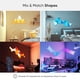 thumbnail image 3 of Lámpara LED de pared Nanoleaf Shapes RGBW Smart con más de 16 millones de colores, 3 of 9
