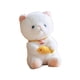 thumbnail image 2 of Cojín De Tiro De Dibujos Animados Suave De Gatito De Peluche De 25 Cm Para Regalo De Vacaciones Dormitorio De Estudio Blanco, 2 of 5
