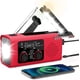 thumbnail image 1 of Radio meteorológico de emergencia, radio de alerta meteorológica de 4000 mAh con carga solar, manivela y carga USB, radio AM/FM con luz LED, lámpara de lectura, alarma SOS, conector de auricular exter, 1 of 8