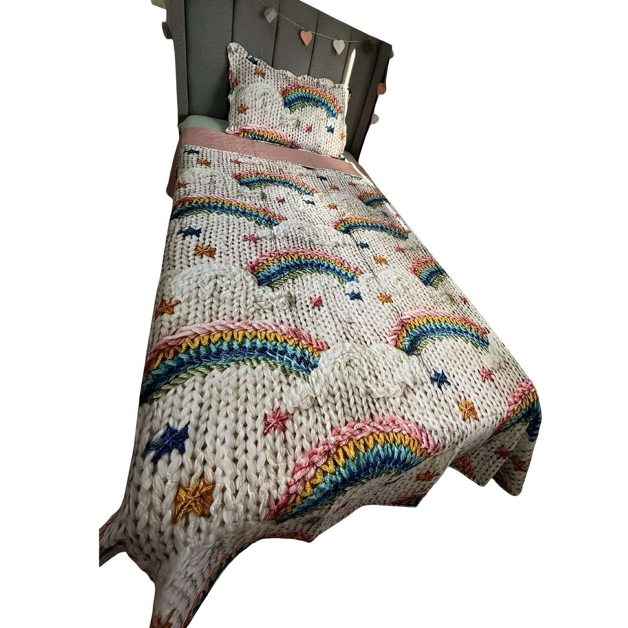 Teng Fei - Cobertor Quilt Verano Infantil Arcoiris