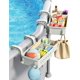 thumbnail image 1 of Cesta de almacenamiento para piscina POOLHACKER 2026, paquete de 2 con portavasos, 1 of 9