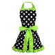 thumbnail image 1 of delantal ajustable casa cocina cocina mujeres algodón delantales bowknot verde, 1 of 3