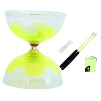 Bothyi - Juego De Juguetes De Diabolo Chino, Juguete De Pelota De Diabolo Divertido Y Práctico Portátil Para Niños, Amarillo