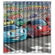 thumbnail image 1 of Cortina de ducha de coche de carreras, juego de cortina de baño con ganchos, tamaño 66 x 72 pulgadas, 1 of 3