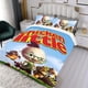 thumbnail image 3 of Pollito Pequeño Conjunto de sábanas temático, trío de piezas, cómodo y amigable con la piel, diseño único, regalo de decoración para el hogar para familiares, amigos y fans, 90 cm * 190 cm, 3 of 6