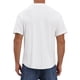 thumbnail image 3 of INSPIRE CHIC Camisa de Hombre con Cuello de Campamento, Botones Abajo, Manga Corta, Tejido Texturizado Hueco, Talla M, Blanco, 3 of 6