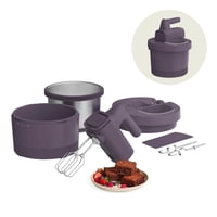Mezclador Bella Hand & Stand 3.5 L 200 W 2 En 1 Con Tazón Plum