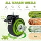 thumbnail image 4 of Carrito plegable FAVSH, capacidad de carga de 164 kg, frenos y 2 portavasos, 4 of 8
