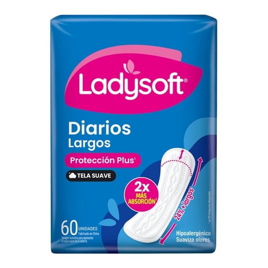 Protector Diario Largo 60 Un Ladysoft