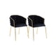 thumbnail image 1 of Pack 2 Sitiales Arthur Terciopelo Gold - Negro, 1 of 3