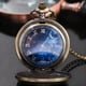 thumbnail image 3 of Reloj de bolsillo Tiong 45 mm Cielo estrellado azul con cadena de 380 mm, 3 of 9