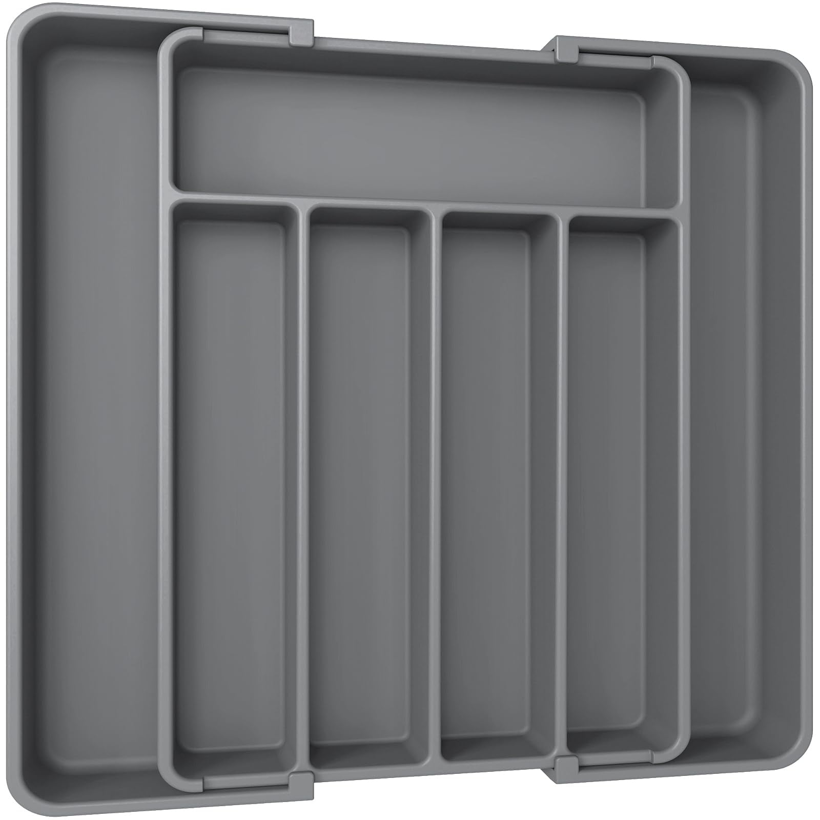 Organizador De Cajones De Cocina Aujen, Utensilio Expandible, Color Gris