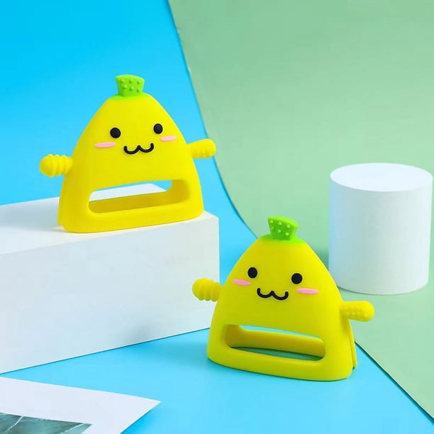 Fruit Baby Teether,Baby Teething Toys Silicone Teether Toy For Infants 3+ Months, Never Drop Baby Mitten Teether For Soothing Teething Pain Relief, Baby Chew Toys For Sucking Needs, BPA Free