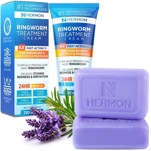 Crema Antifúngica para Tiña Hermon Potente 100 ml para Adultos y Niños