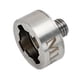 thumbnail image 2 of x Adaptador de bloqueo Rosca M14 Fácil instalación Adaptador de amoladora de acero al carbono Bloqueo de amoladora para almohadillas de pulido, 2 of 5