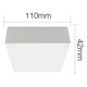 thumbnail image 5 of Pack 4 Plafon Panel Led Cuad Sob Itd Decorativo 12w 6000k blanco, 5 of 7