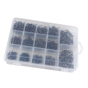 Magideal - Anzuelos De Pesca, Anzuelos Circulares, Aparejos De Pesca, Anzuelos De Acero Al Carbono, Anzuelos De Pesca Desplazados, Anzuelos De Pesca Para Deporte 1800 Piezas