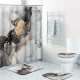 thumbnail image 1 of Set Juego De Baño 4 Piezas Con Cortina Deco Hogar Completo, 1 of 6