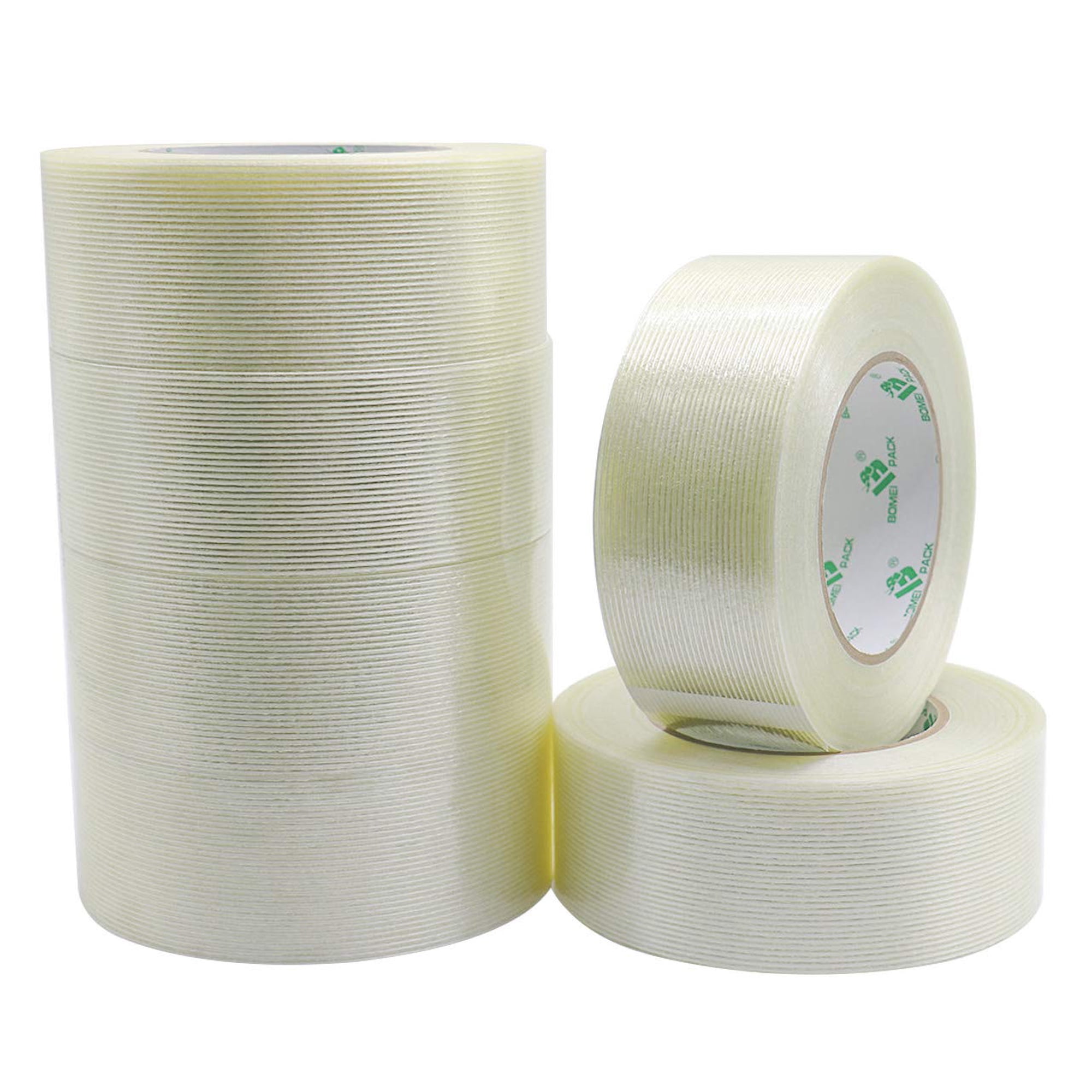 Cinta De Embalaje Reforzada Bomei Pack 6 Pack 50 Mm X 55 M