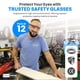 thumbnail image 2 of Gafas de seguridad TAIGAOASIS con lentes de cobertura total antivaho, paquete de 12, 2 of 7