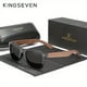 thumbnail image 1 of Handmade Wooden Sunglasses by KINGSEVEN - UV400 Protection, Polarized Lenses, Retro Design - Perfect for Men & Women!, 1 of 5