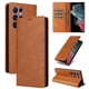 thumbnail image 5 of Funda Cartera para Samsung Galaxy S22 Ultra 5G con Ranuras Tarjetas y Soporte - Protección Completa Marrón, 5 of 5