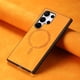 thumbnail image 3 of Magnetic Slim Case for Samsung Galaxy S23 Ultra with Camera Guard & Anti-Scratch Back Yellow, 3 of 6