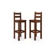 thumbnail image 5 of Juego Comedor De Madera Alto Bar 2 Sillas Chocolate, 5 of 7