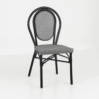 Klik Muebles - Silla Provence Parisina Rattan - Gris Claro