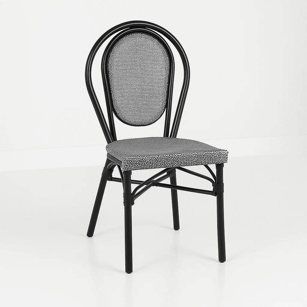 Klik Muebles - Silla Provence Parisina Rattan - Gris Claro