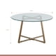 thumbnail image 4 of Mesa de centro para living de vidrio y metal 80cm, 4 of 4